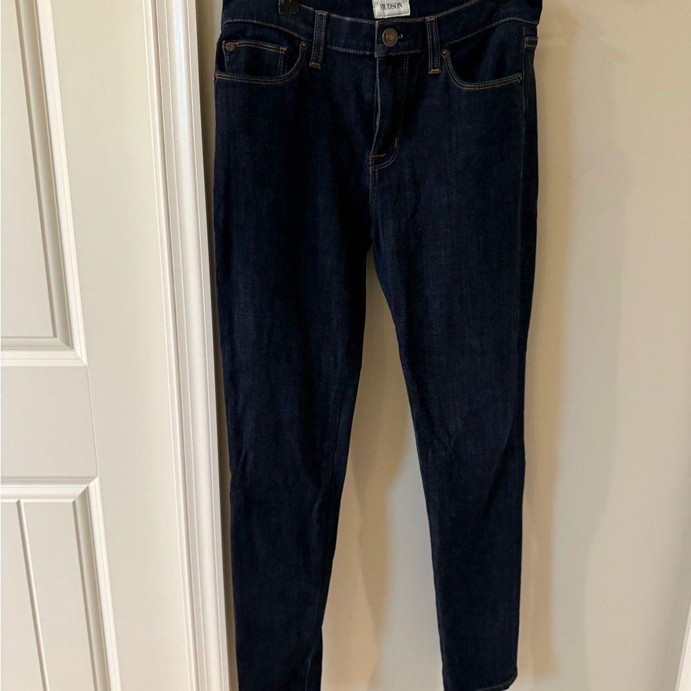 Hudson Nico midrise Dark Indigo Skinny Jeans